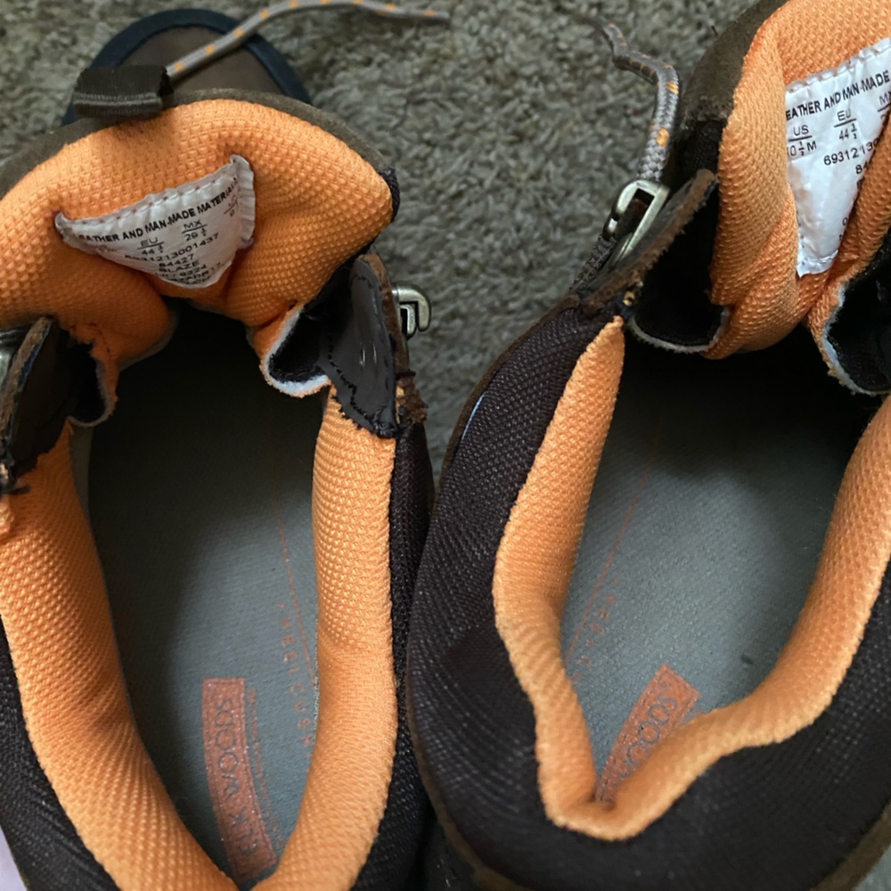 Brown and Orange Waterproof Elk Woods Men’s Hiking Shoes size 10.5 - Picture 7 of 9